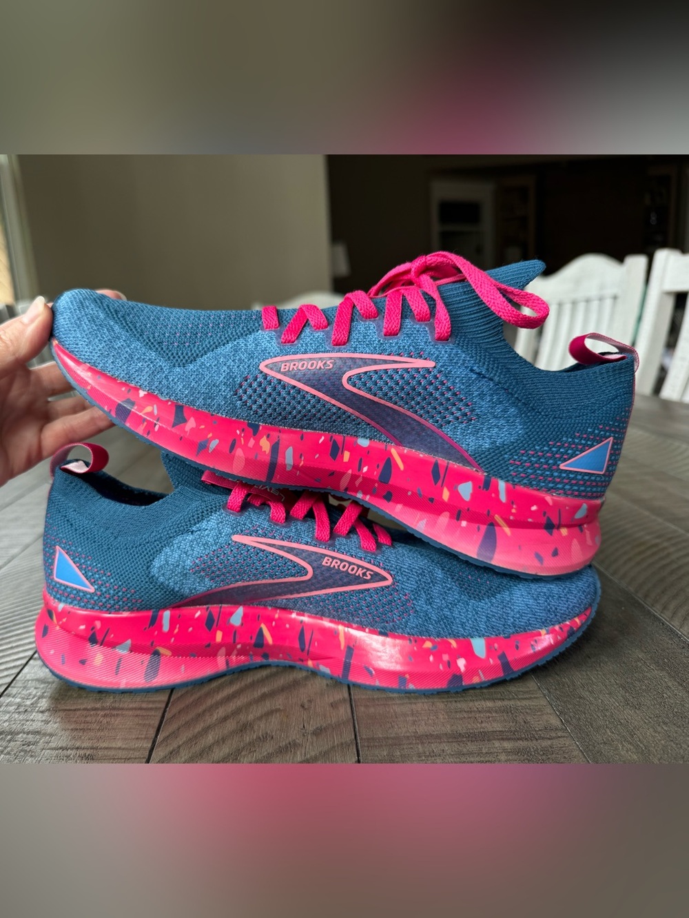 Brooks Levitate StealthFit 5 Blue/Beetroot/Plume Running Shoes Women’s Size 8 - Picture 2 of 16